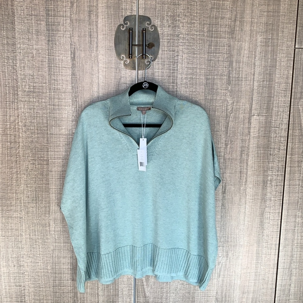 Lilla P Half-Zip Poncho -‎ Willow
